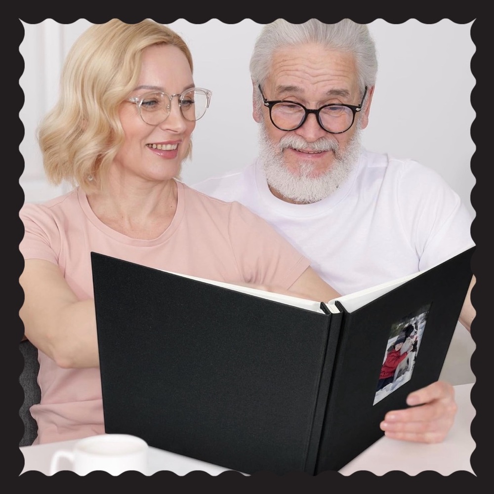 Black Hardcover Photo Album - Classic Keepsake